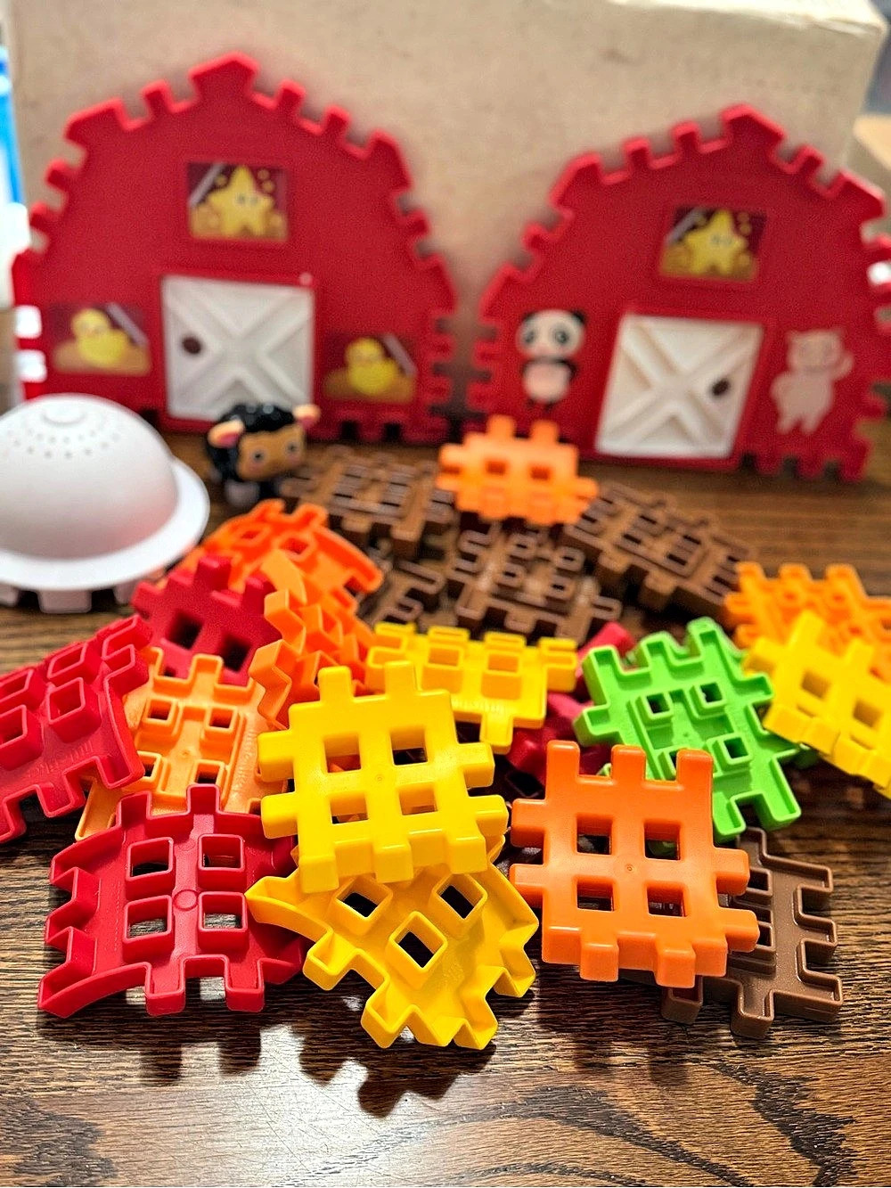 Little Tikes Wee Waffle Blocks Farm Set